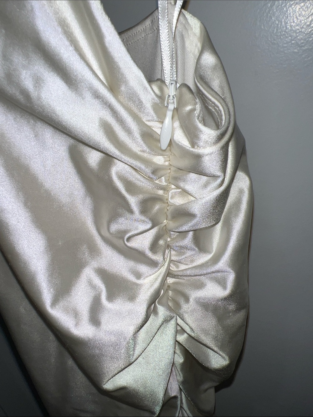 bp Cream Satin Mini Dress - Picture 3 of 5